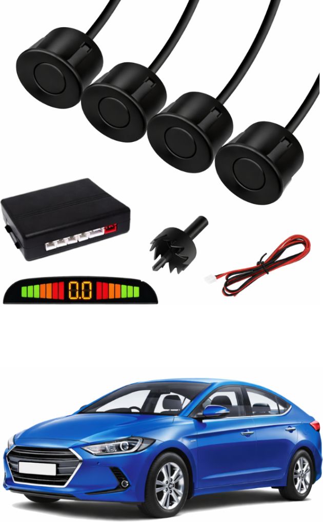 Black Car Parking Sensor E07 Car Black Parking Reverse Sensors For Hyundai Elantra Set of 4 Pcs Parking Sensor-image-6