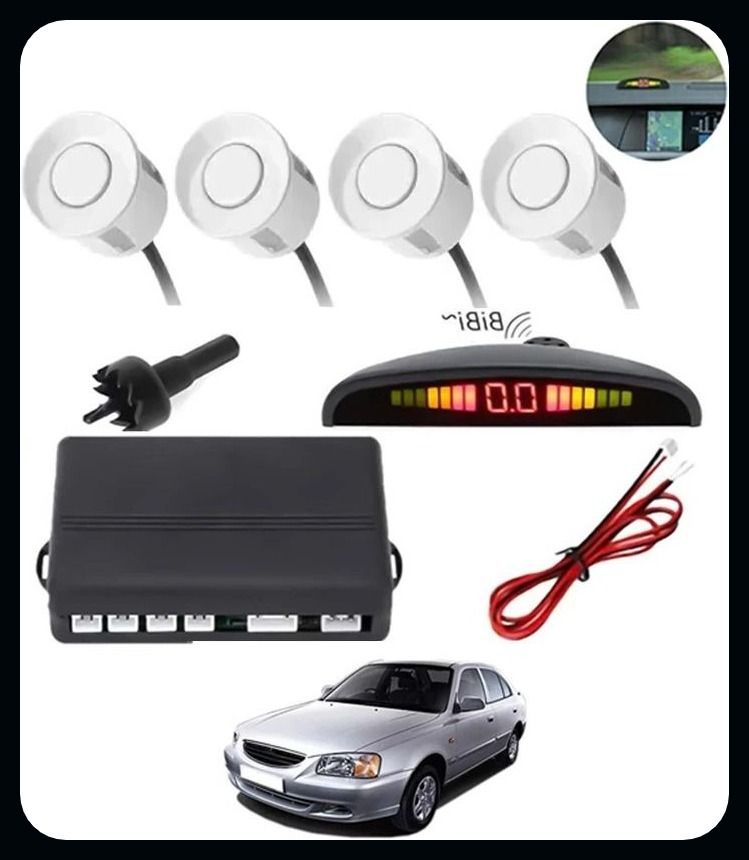arsh stores NS- 4 White Reverse Parking Sensor-AP25A723 NS- 4 White Reverse Parking Sensor-AP25A723 Parking Sensor-picture-19