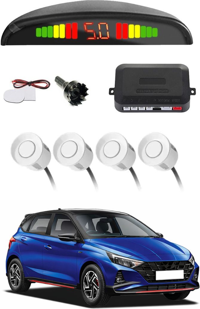 White Car Parking Sensor A41 Car White Parking Reverse Sensors For Hyundai i20 N Line Set of 4 Pcs Parking Sensor-image-2