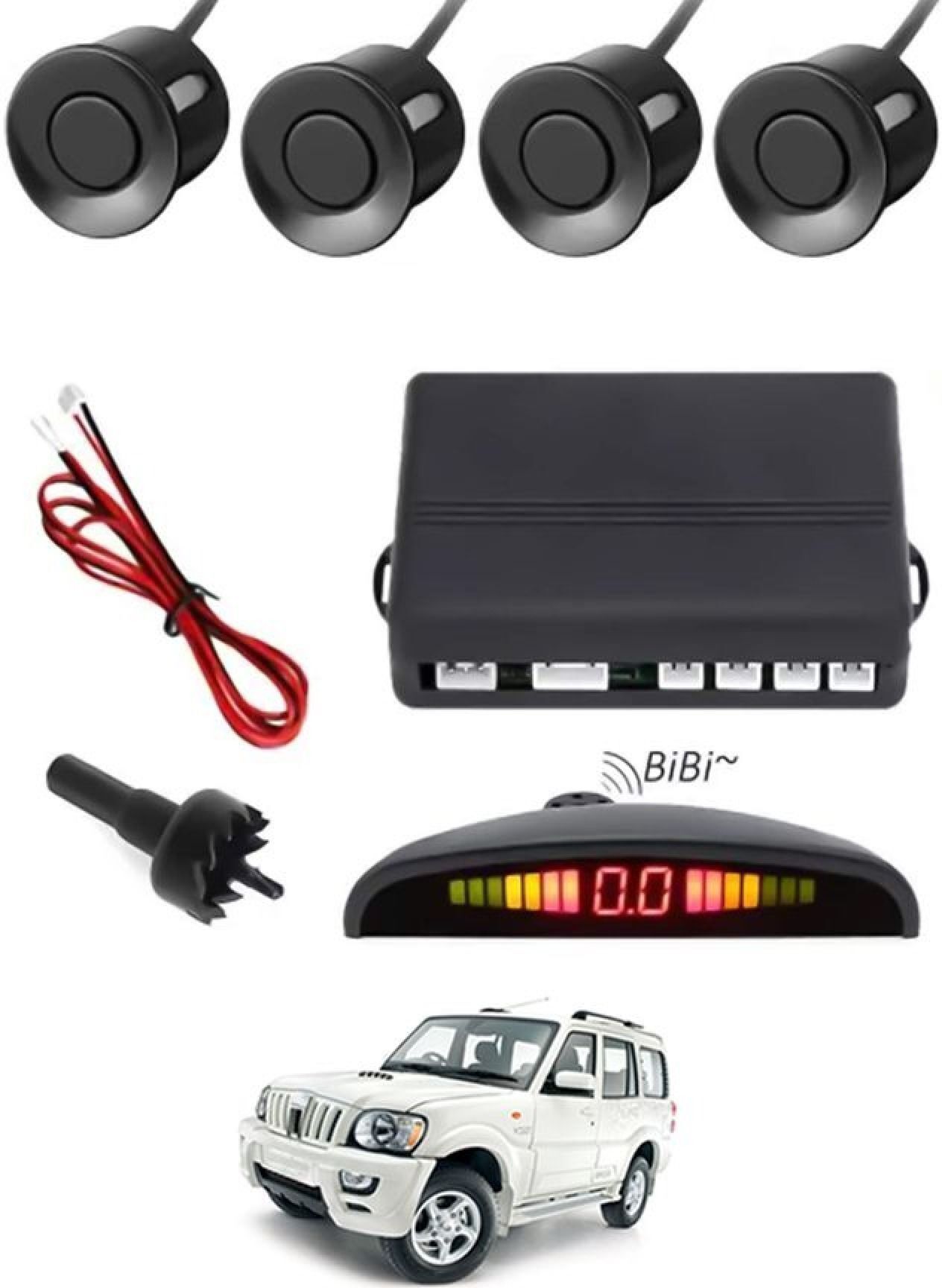 aarsh creations NW_Universal 4 Black Reverse Parking Sensor-AF25N367 NP_Universal 4 Black Reverse Parking Sensor-AF25N367 Parking Sensor-picture-16