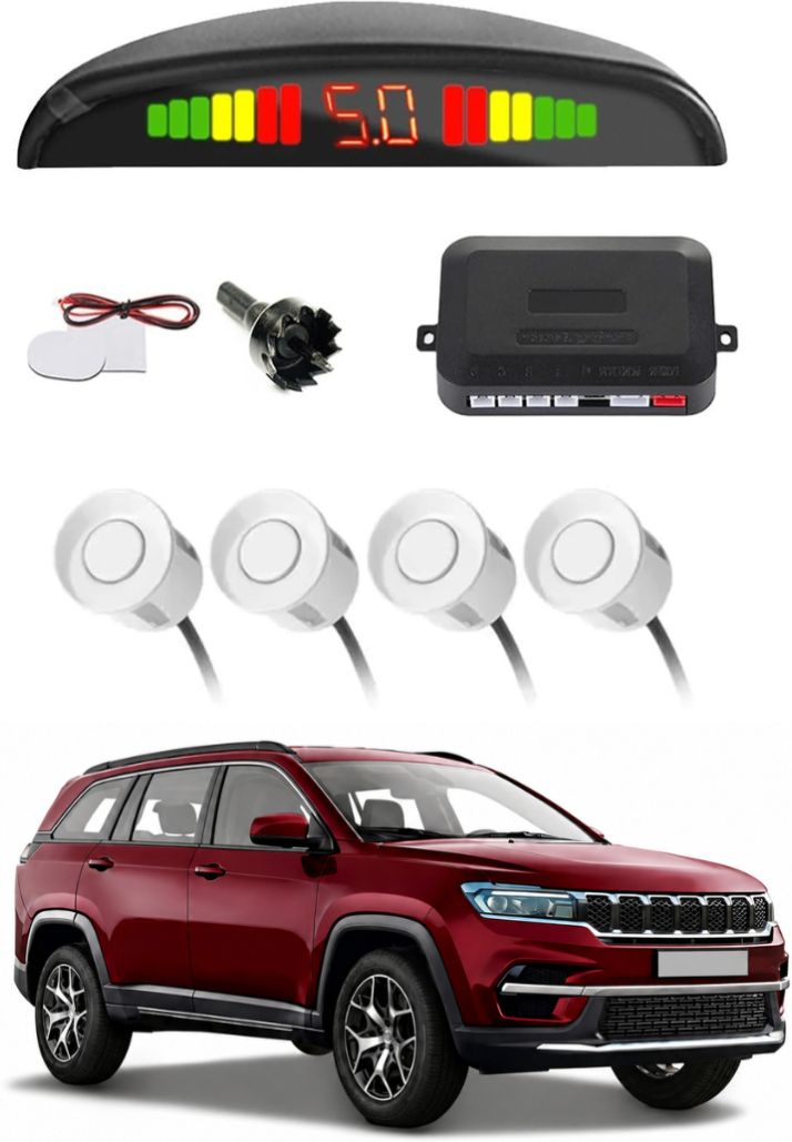 White Car Parking Sensor F48 Car White Parking Reverse Sensors For Jeep Meridian Set of 4 Pcs Parking Sensor-image-11