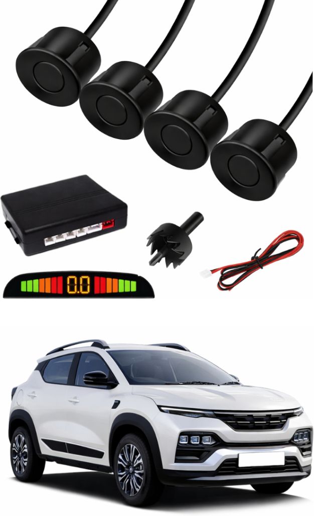 Black Car Parking Sensor E65 Car Black Parking Reverse Sensors For Renault Kiger Set of 4 Pcs Parking Sensor-image-13