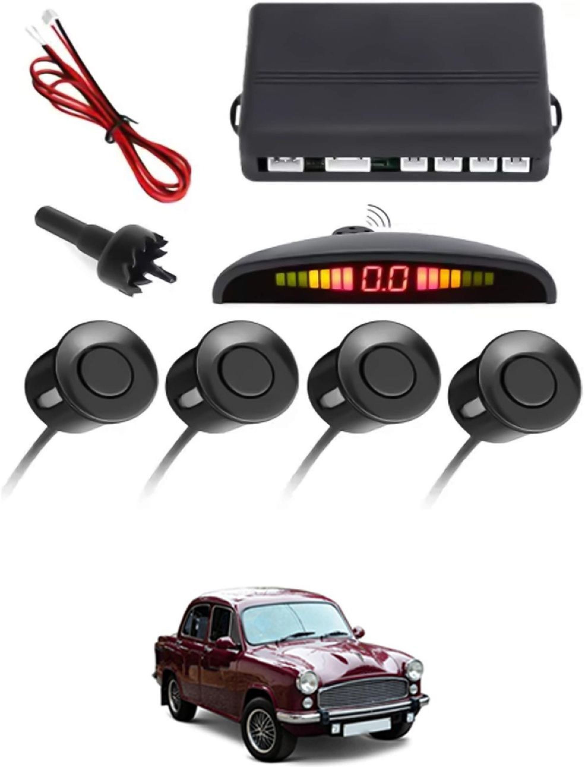 moto Multi Universal 4 Silver Reverse Parking Sensor-A1312 NEW Universal 4 Black Reverse Parking Sensor-AF25N552 Parking Sensor-picture-22