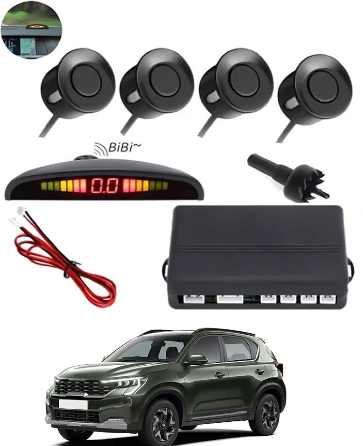 aarsh creations NW_Universal 4 Black Reverse Parking Sensor-AF25A579 NP_Universal 4 Black Reverse Parking Sensor-AF25A579 Parking Sensor-picture-14