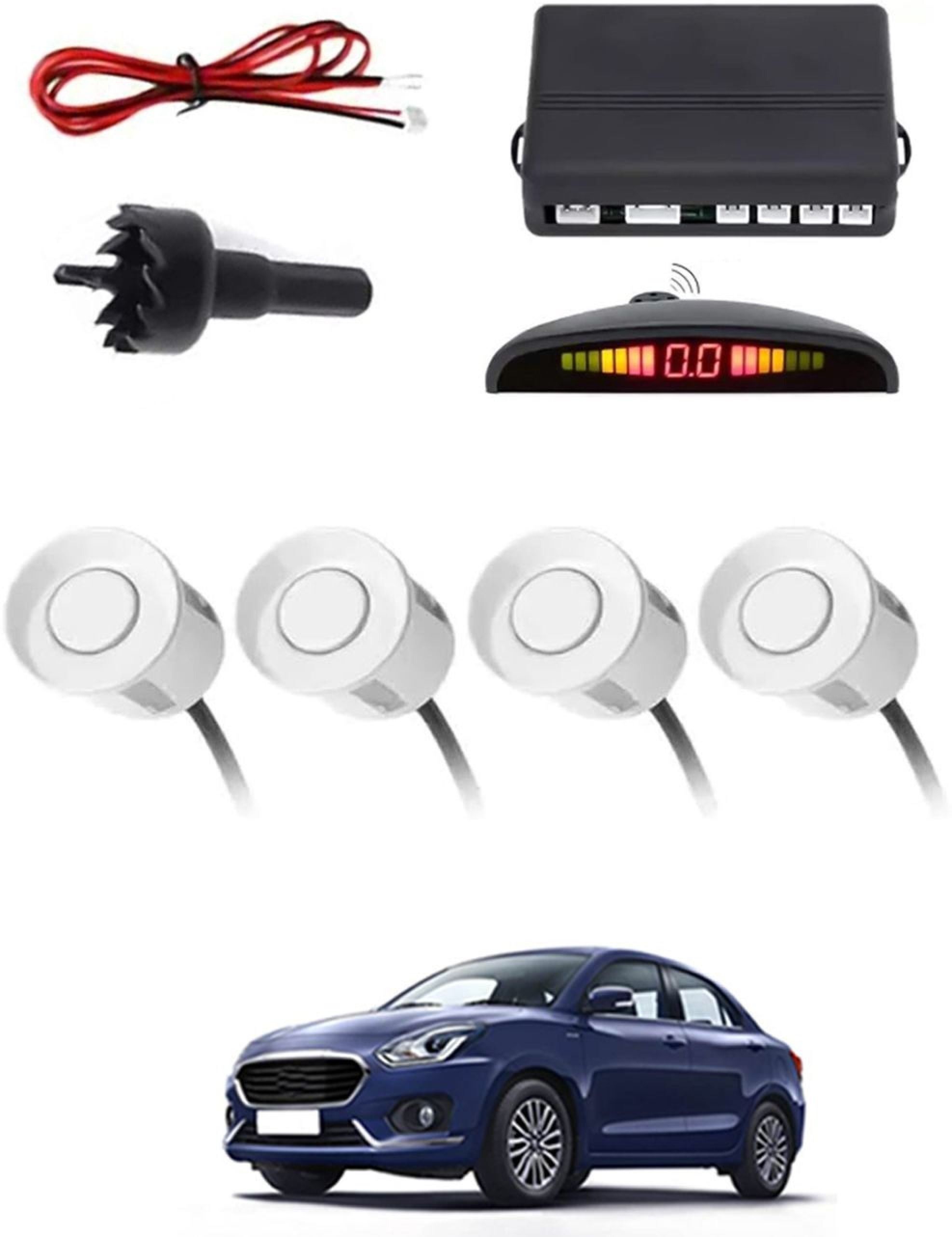 aarsh stores NW_Universal 4 White Reverse Parking Sensor-AF25A201 NW_Universal 4 White Reverse Parking Sensor-AF25A201 Parking Sensor-picture-26