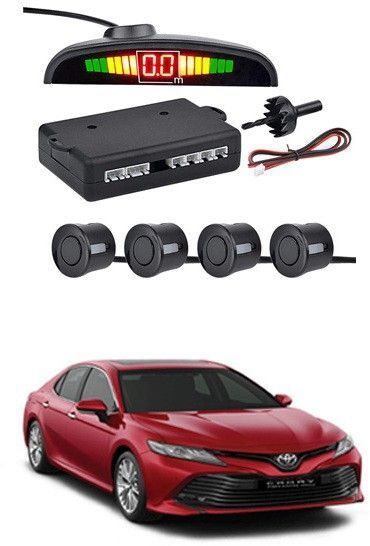 4 Black Parking Sensors With LED Display Which Increased Safety of Passengers/Car One Alarm Kit-1295 Parking Sensor-image-48