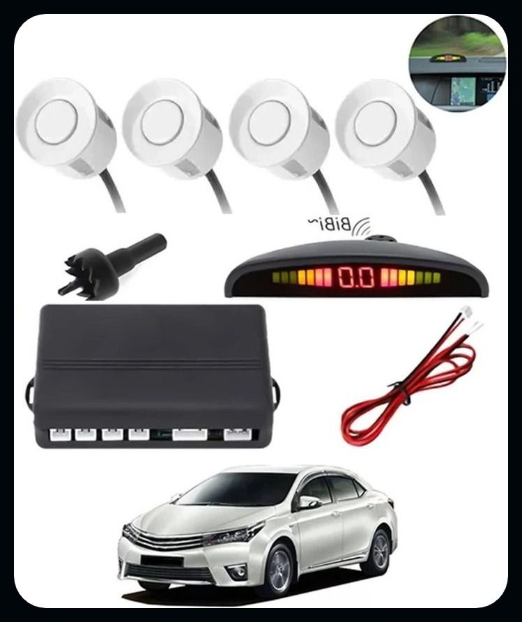 aarsh trading AK- 4 White Reverse Parking SeAPor-AP25A907 S- 4 White Reverse Parking Sensor-AP25A907 Parking Sensor-picture-23