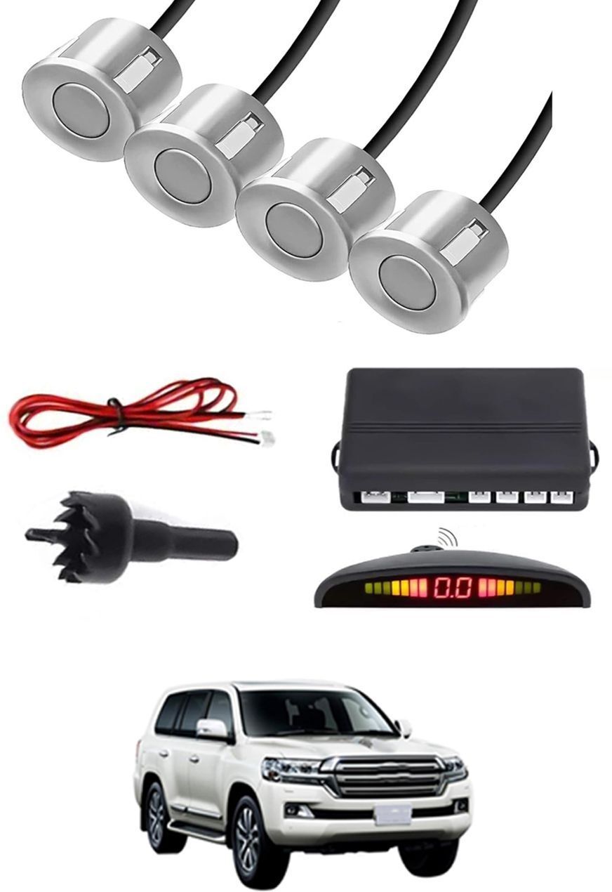 zplus Universal 4 Silver Reverse Parking Sensor With LED Display For Cars-175 Safety of Passengers/Car One Alarm Kit-1418 Parking Sensor-picture-18
