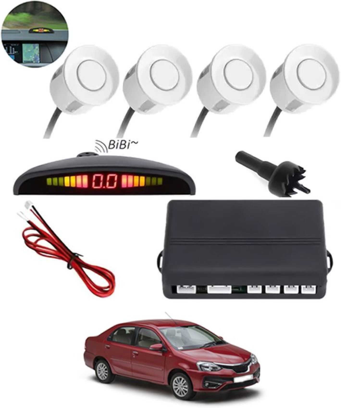 Universal 4 White Reverse Parking Sensor-AF25A348 Universal 4 White Reverse Parking Sensor-AF25A348 Parking Sensor-image-15