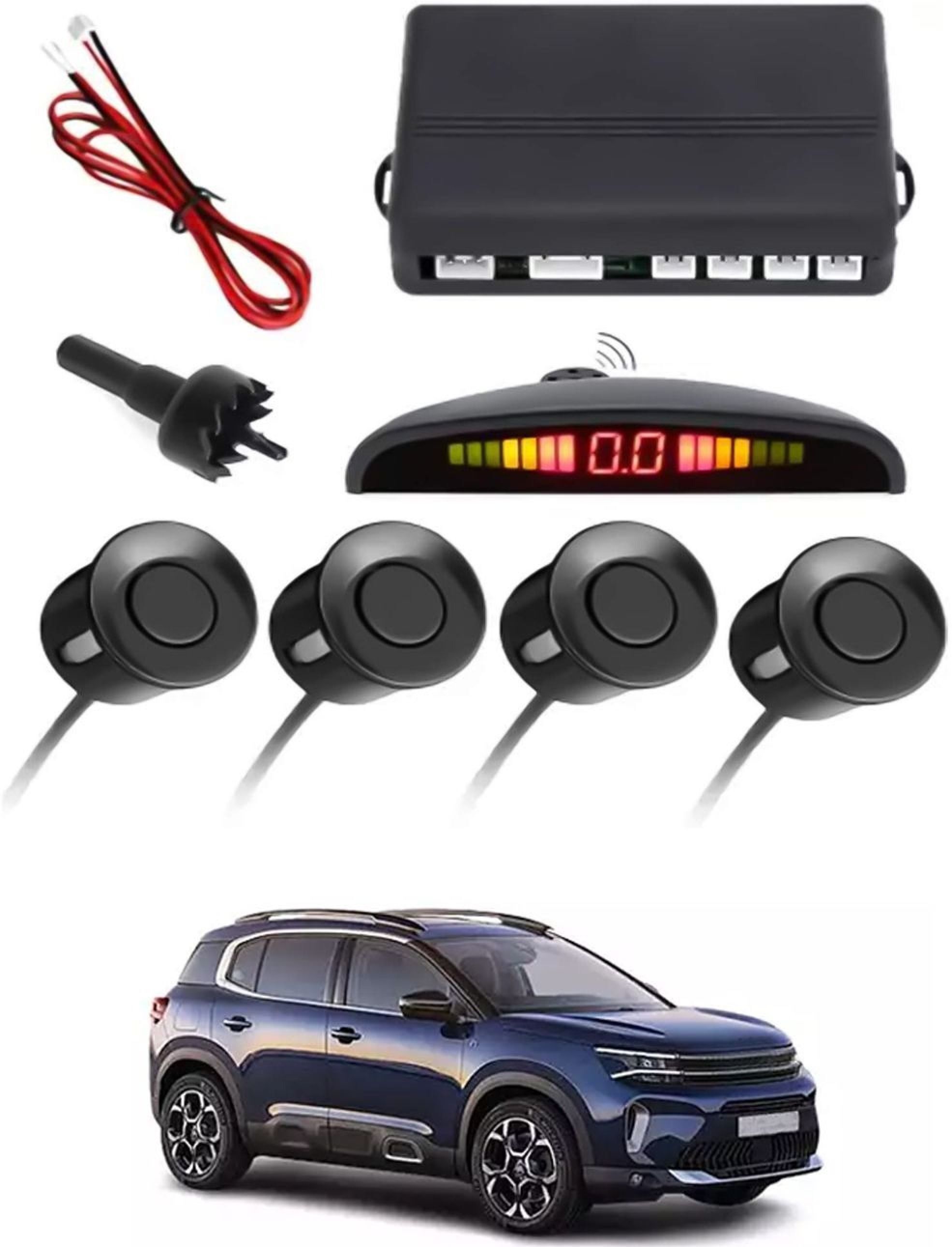 aarsh stores NW_Universal 4 Black Reverse Parking Sensor-AF25N678 NW_Universal 4 Black Reverse Parking Sensor-AF25N678 Parking Sensor-picture-27