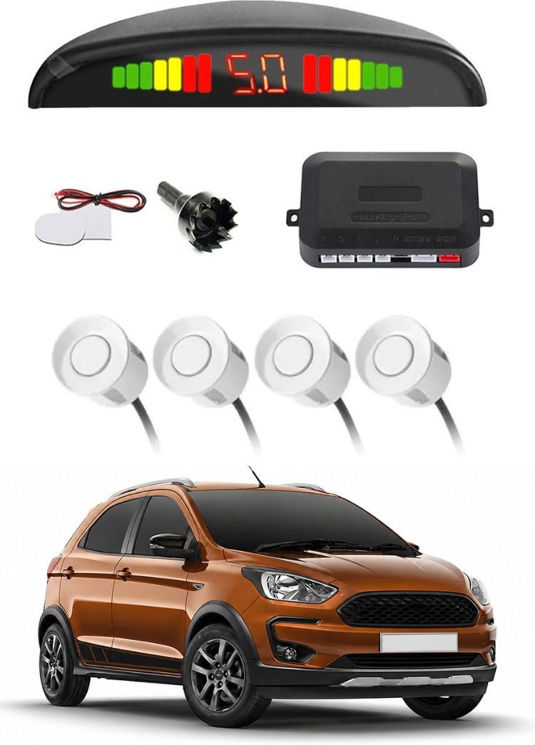 White Car Parking Sensor A123 Car White Parking Reverse Sensors For Ford Freestyle Set of 4 Pcs Parking Sensor-image-9