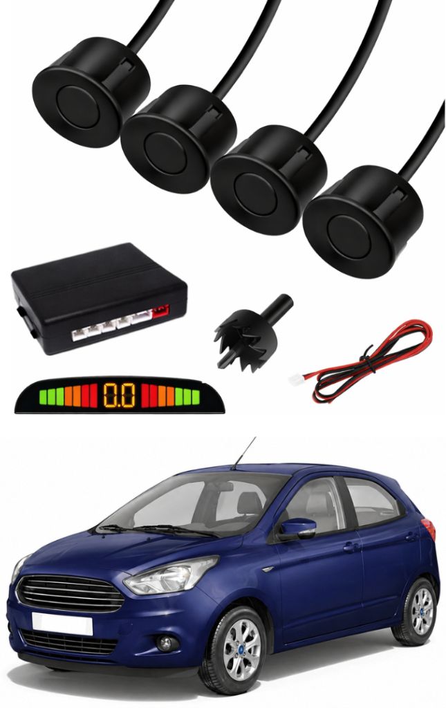 Black Car Parking Sensor C119 Car Black Parking Reverse Sensors For Ford Figo Set of 4 Pcs Parking Sensor-image-36