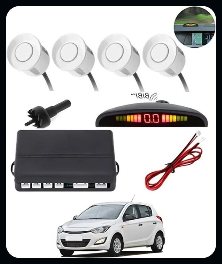 aarsh tradings AP- 4 White Reverse Parking SeAPor-AP25B285 NS- 4 White Reverse Parking Sensor-AP25B285 Parking Sensor-picture-26