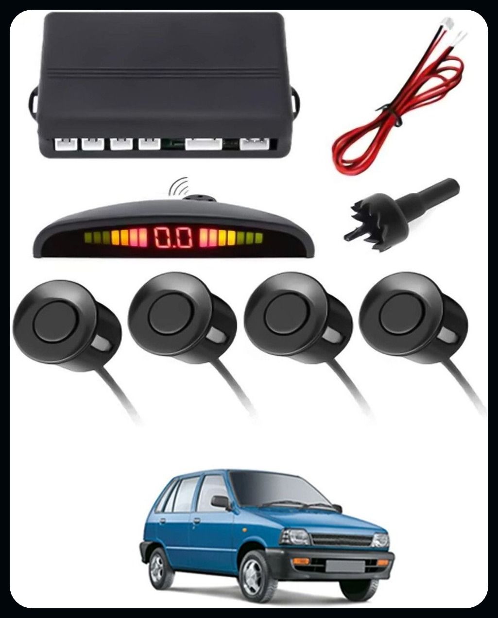 arsh stores NS- 4 Black Reverse Parking Sensor-AP25A442 NS- 4 Black Reverse Parking Sensor-AP25A442 Parking Sensor-picture-34