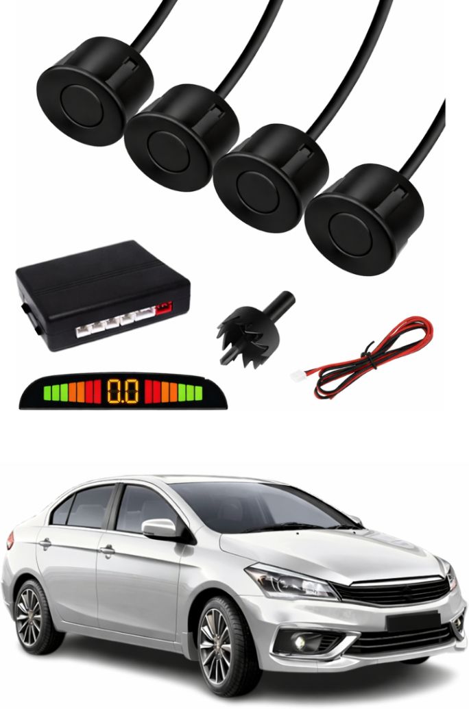 Black Car Parking Sensor D46 Car Black Parking Reverse Sensors For Maruti Suzuki Ciaz Set of 4 Pcs Parking Sensor-image-25