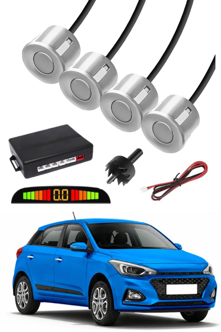 Silver Car Parking Sensor E131 Car Silver Parking Reverse Sensors For Hyundai i20 Elite Set of 4 Pcs Parking Sensor-image-31