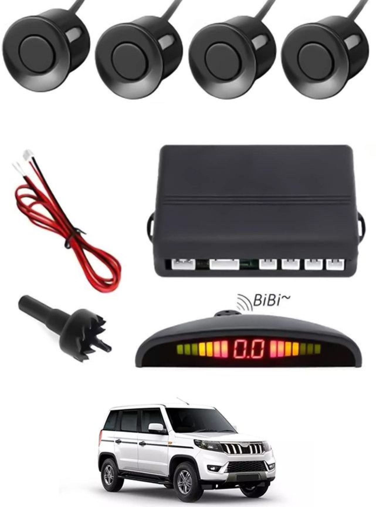 aarsh creation Universal 4 Black Reverse Parking Sensor-AF25N157 P_Universal 4 Black Reverse Parking Sensor-AF25N157 Parking Sensor-picture-11