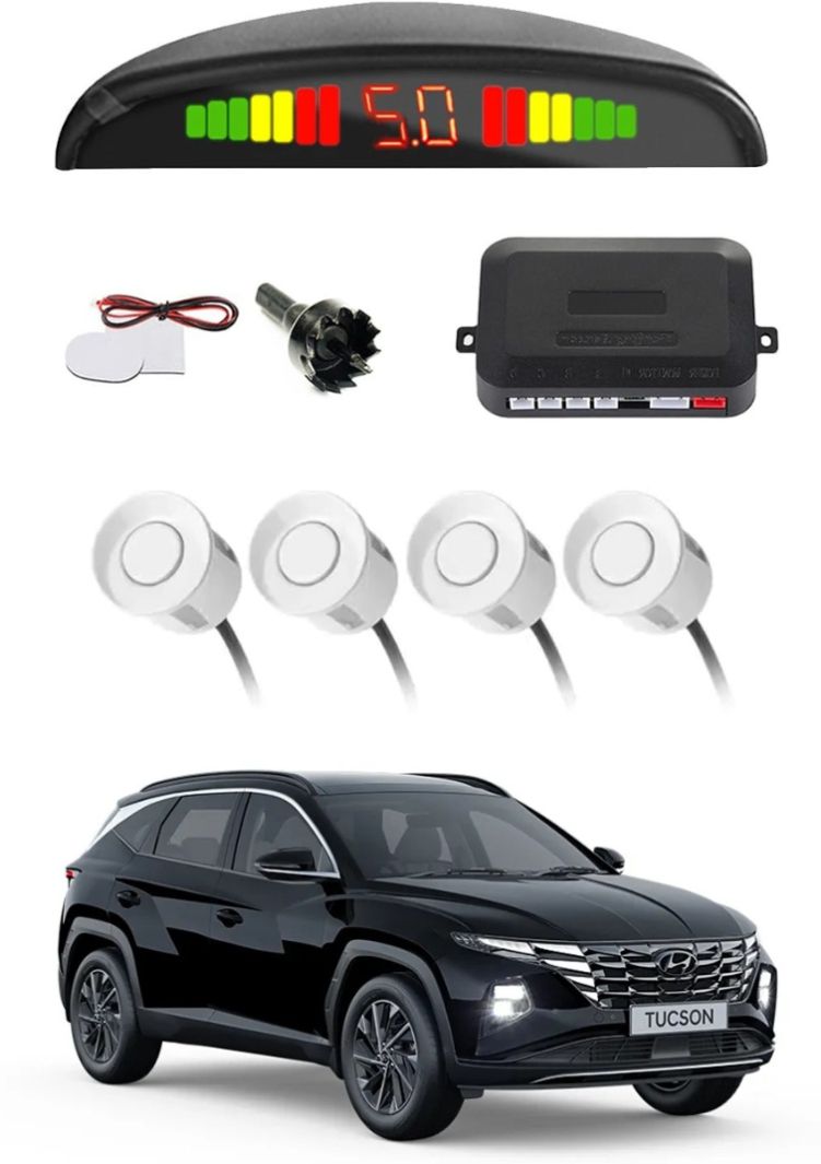drivexpert Car Parking Sensor White G39 Car Safety System White Color Parking Sensor Parking Sensor-picture-18