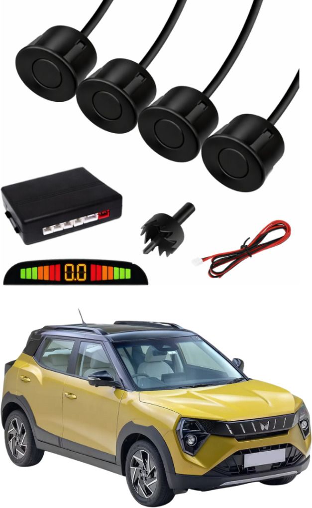 black car parking sensor a161 car black parking reverse sensors for mahindra xuv300 set of 4 pcs parking sensor