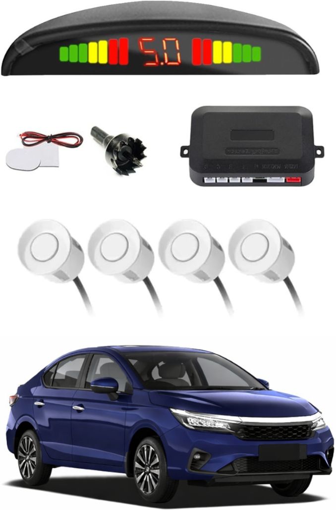 White Car Parking Sensor B35 Car White Parking Reverse Sensors For Hyundai Venue N Line Set of 4 Pcs Parking Sensor-image-18