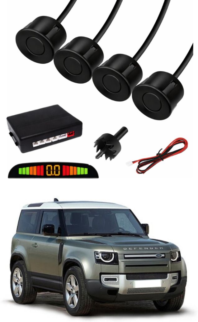 black car parking sensor a76 car black parking reverse sensors for land rover defender set of 4 pcs parking sensor