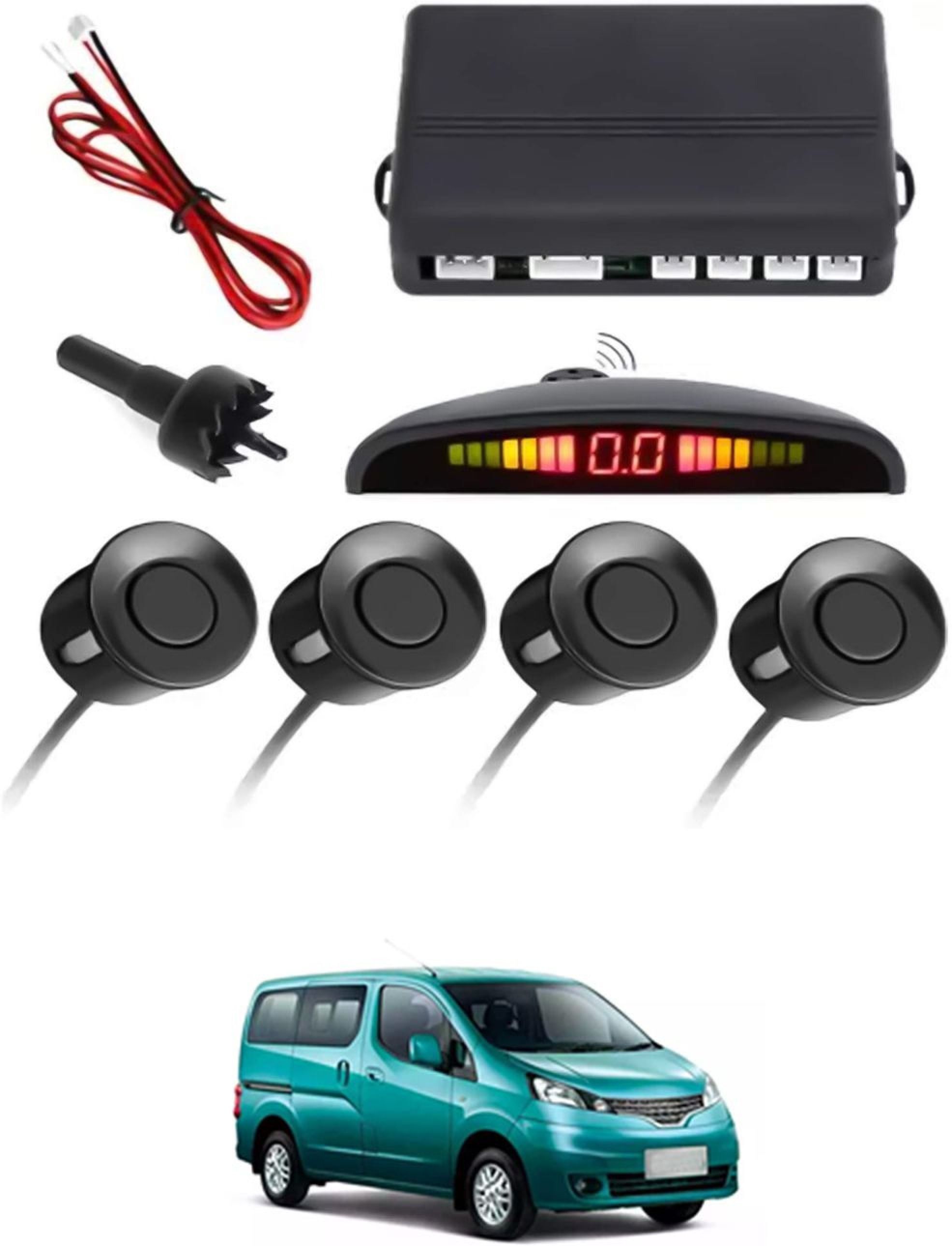 aarsh store Universal 4 Black Reverse Parking Sensor-AF25A103 Universal 4 Black Reverse Parking Sensor-AF25A103 Parking Sensor-picture-33