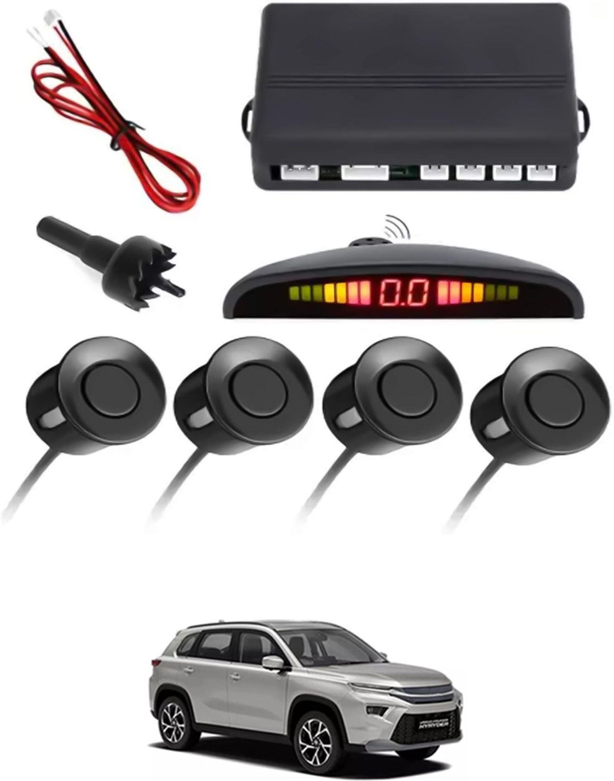 aarsh creation Universal 4 Black Reverse Parking Sensor-AF25A267 P_Universal 4 Black Reverse Parking Sensor-AF25A267 Parking Sensor-picture-21