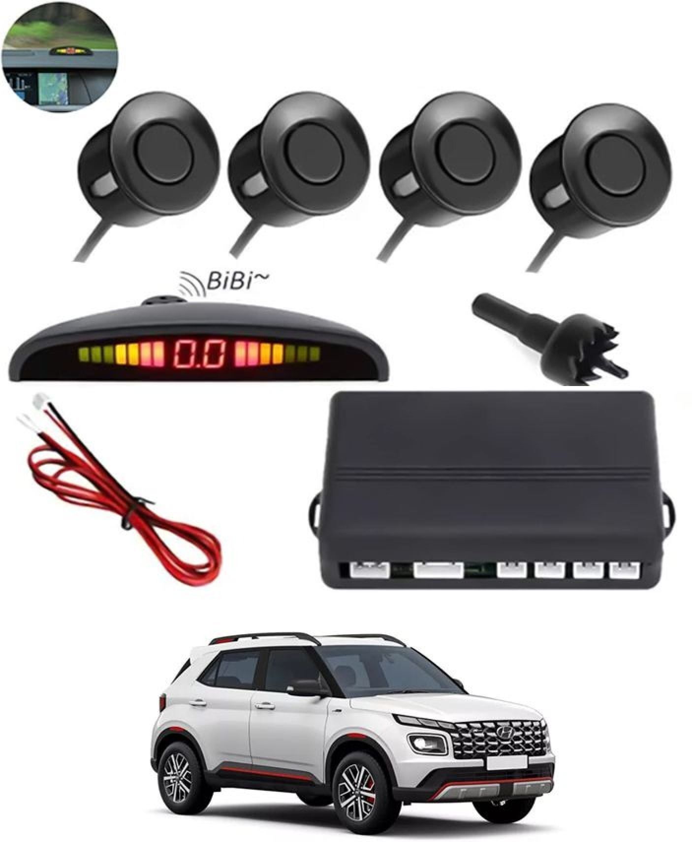 aarsh creation Universal 4 Black Reverse Parking Sensor-AF25A804 P_Universal 4 Black Reverse Parking Sensor-AF25A804 Parking Sensor-picture-27