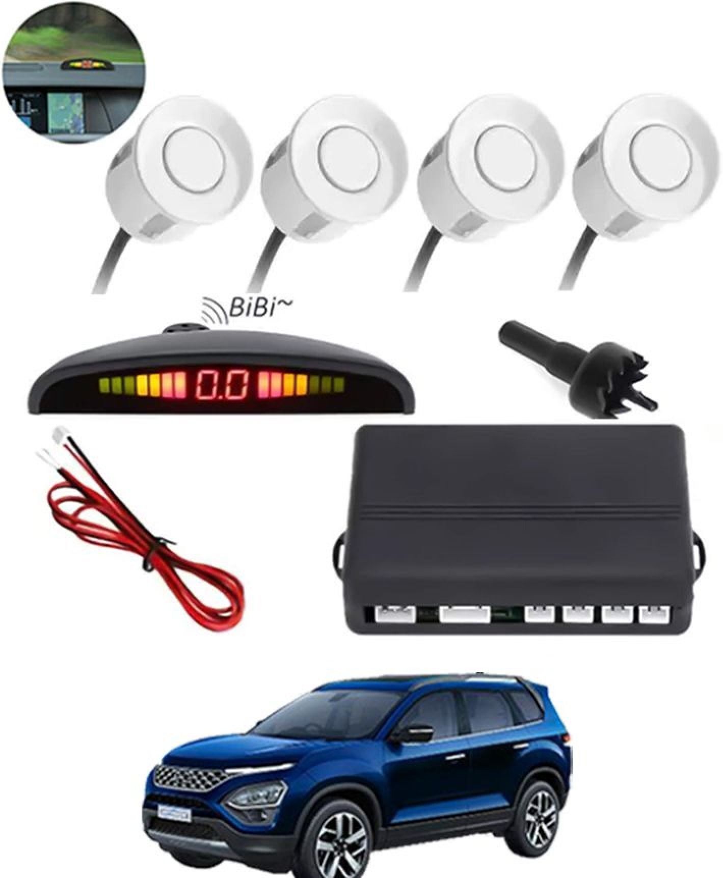 Universal 4 White Reverse Parking Sensor-AF25A358 Universal 4 White Reverse Parking Sensor-AF25A358 Parking Sensor-image-41