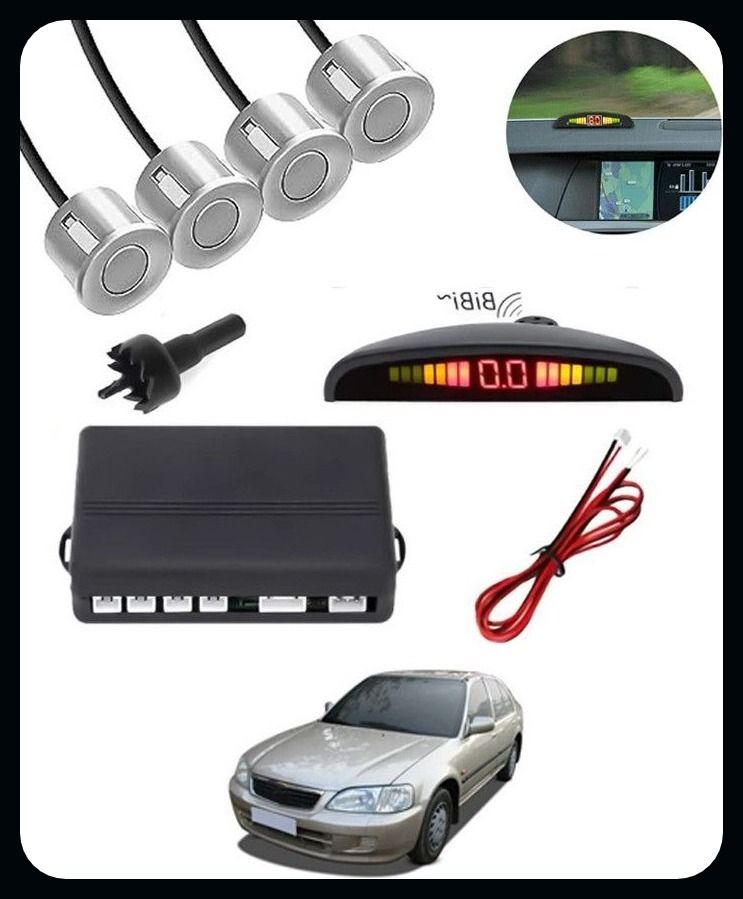 aarsh trading AK- 4 Silver Reverse Parking SeAPor-AP25A722 S- 4 Silver Reverse Parking Sensor-AP25A722 Parking Sensor-picture-14