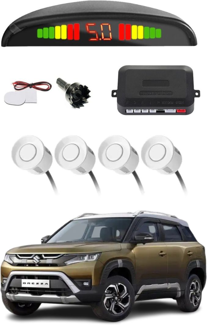 Car Parking Sensor White C4 Car Safety System White Color Parking Sensor Parking Sensor-image-38