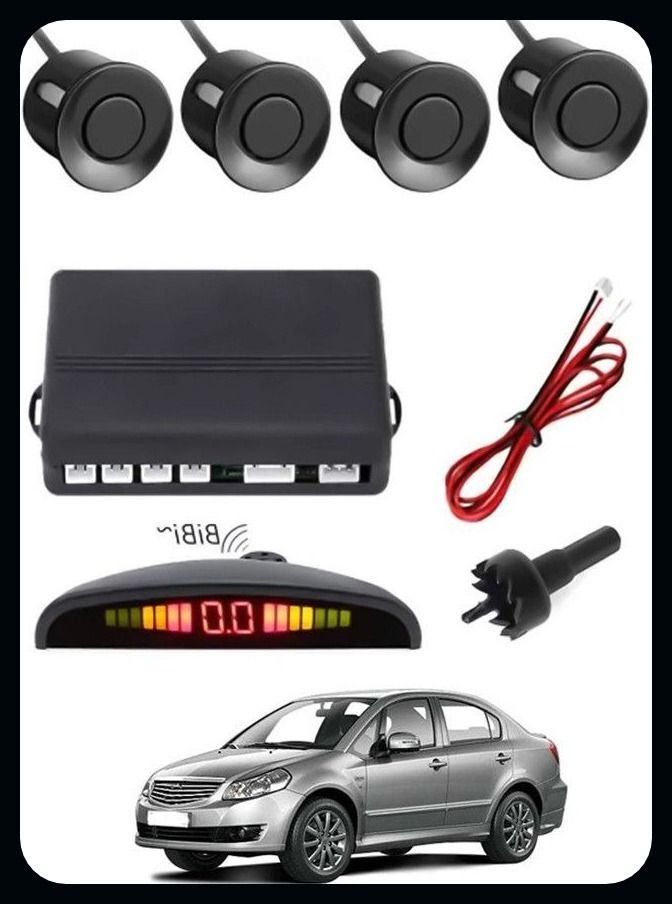 arsh store S- 4 Black Reverse Parking Sensor-AP25A50 S- 4 Black Reverse Parking Sensor-AP25A50 Parking Sensor-picture-5