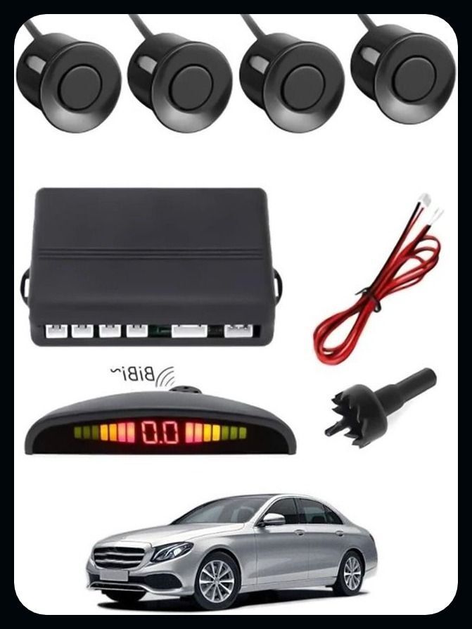 Car Premium 4 Black Reverse Parking Sensor-AP25A498 Car Premium 4 Black Reverse Parking Sensor-AP25A498 Parking Sensor-image-2