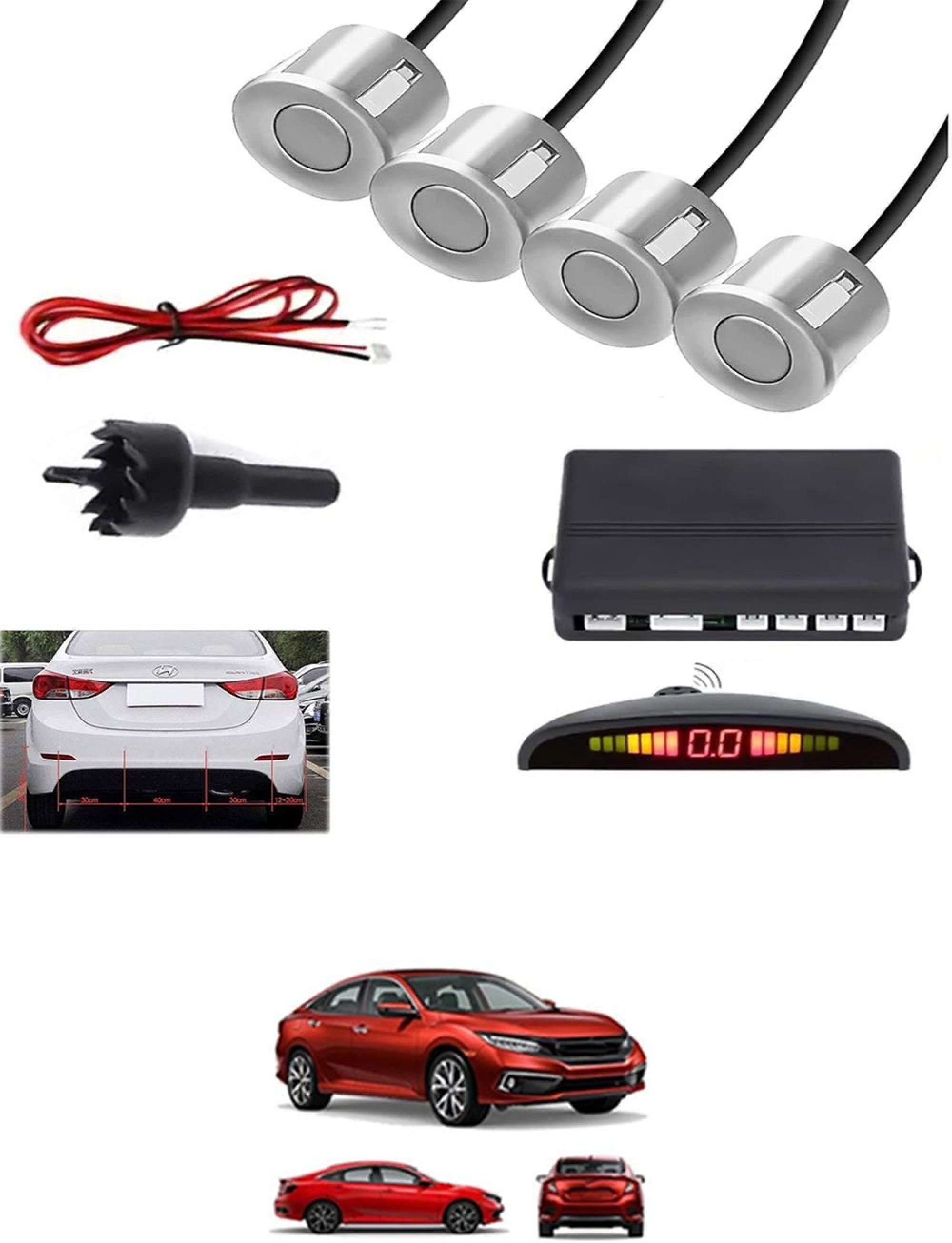 aarsh stores NW_Universal 4 Silver Reverse Parking Sensor-AF25A692 NW_Universal 4 Silver Reverse Parking Sensor-AF25A692 Parking Sensor-picture-20