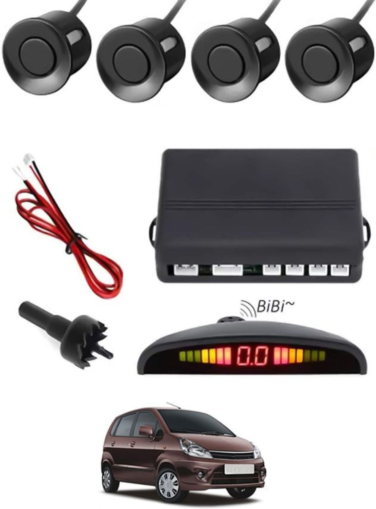 aarsh stores NW_Universal 4 Black Reverse Parking Sensor-AF25N731 NW_Universal 4 Black Reverse Parking Sensor-AF25N731 Parking Sensor-picture-24