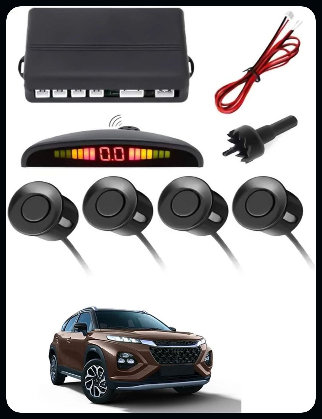 arsh stores NS- 4 Black Reverse Parking Sensor-AP25B330 NS- 4 Black Reverse Parking Sensor-AP25B330 Parking Sensor-picture-26