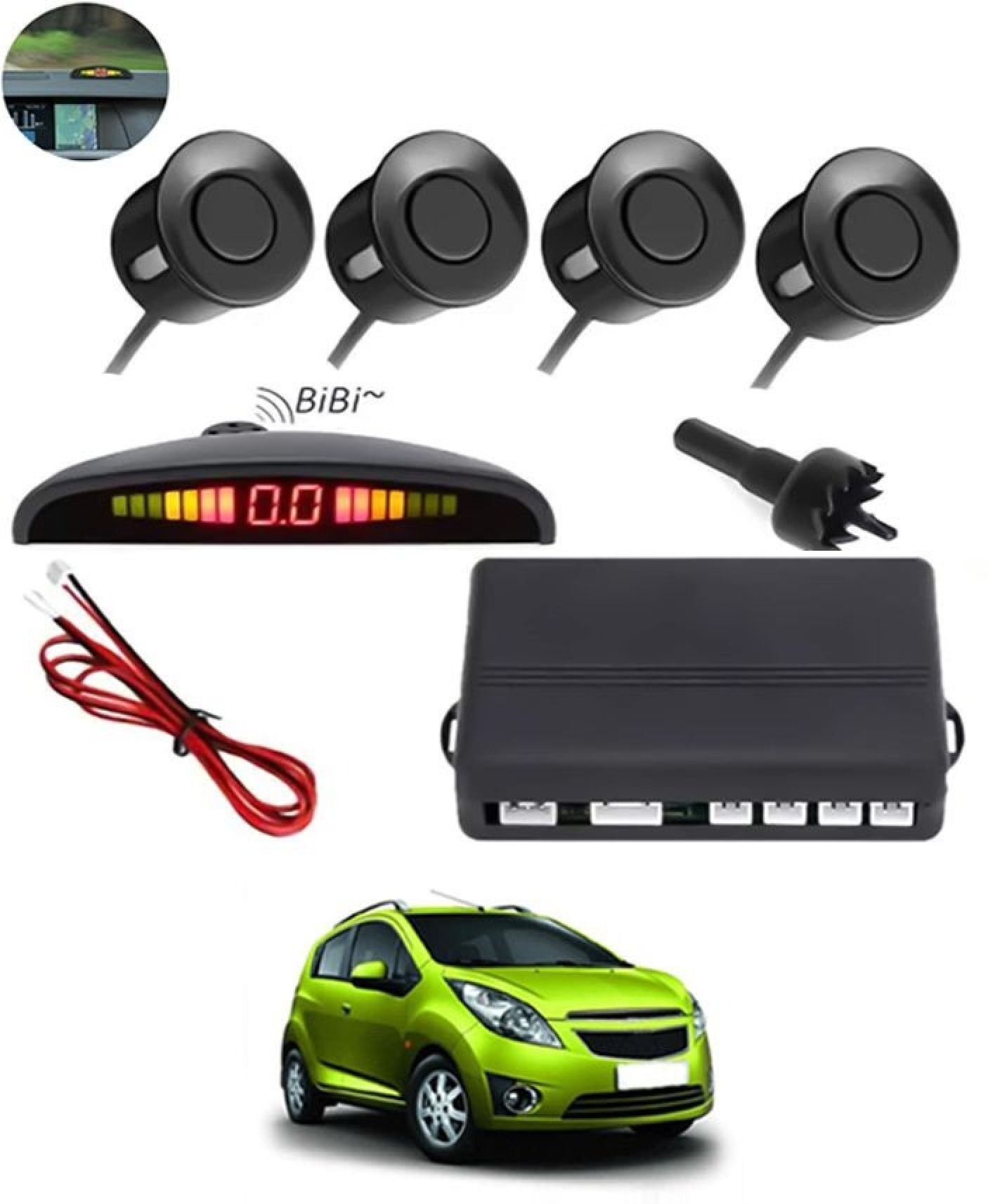 aarsh creation Universal 4 Black Reverse Parking Sensor-AF25A271 P_Universal 4 Black Reverse Parking Sensor-AF25A271 Parking Sensor-picture-30
