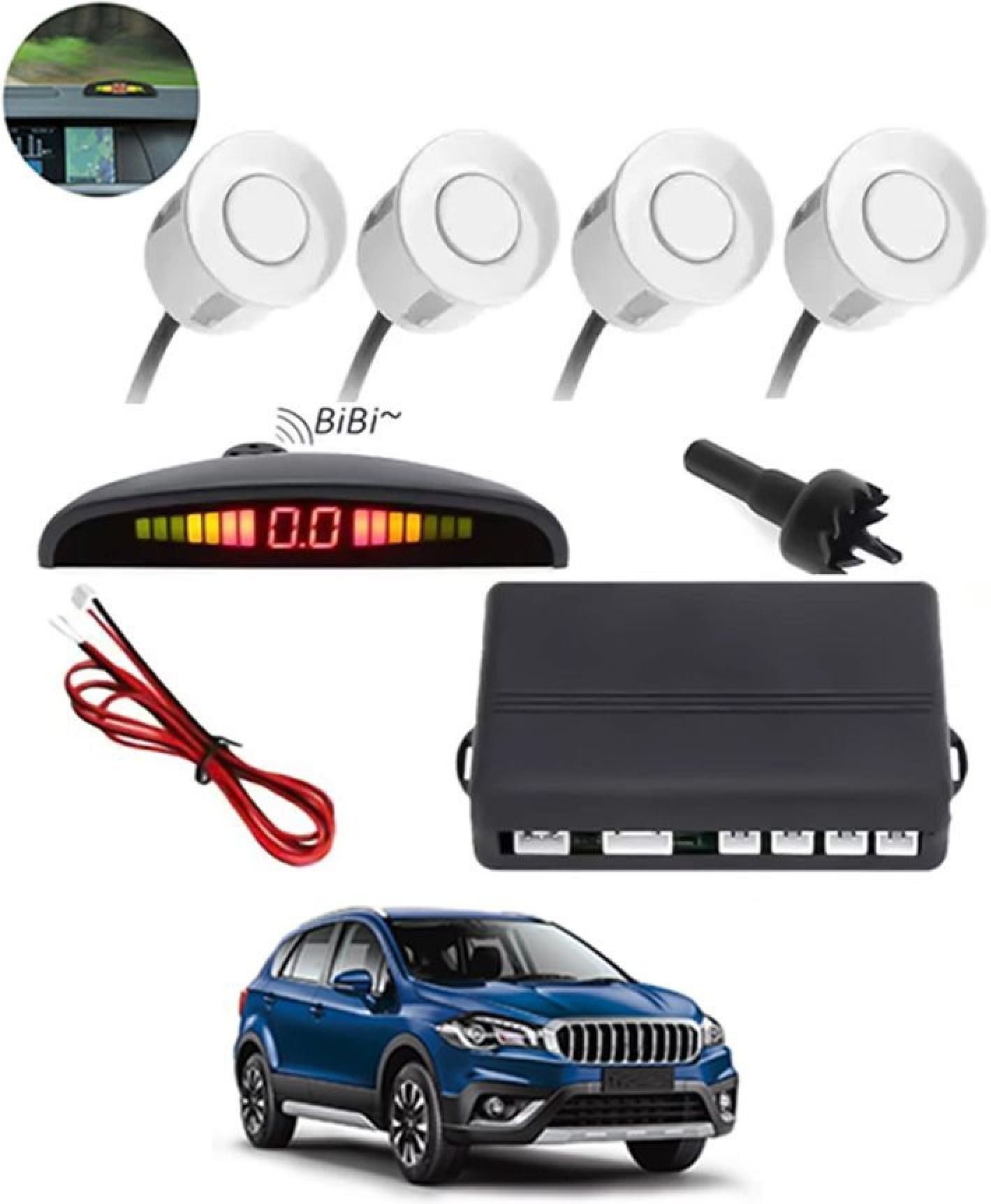 Universal 4 White Reverse Parking Sensor-AF25B261 Universal 4 White Reverse Parking Sensor-AF25B261 Parking Sensor-image-30