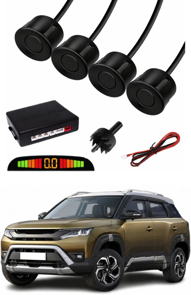 Black Car Parking Sensor L4 Car Black Parking Reverse Sensors For Maruti Suzuki Brezza Parking Sensor-image-12