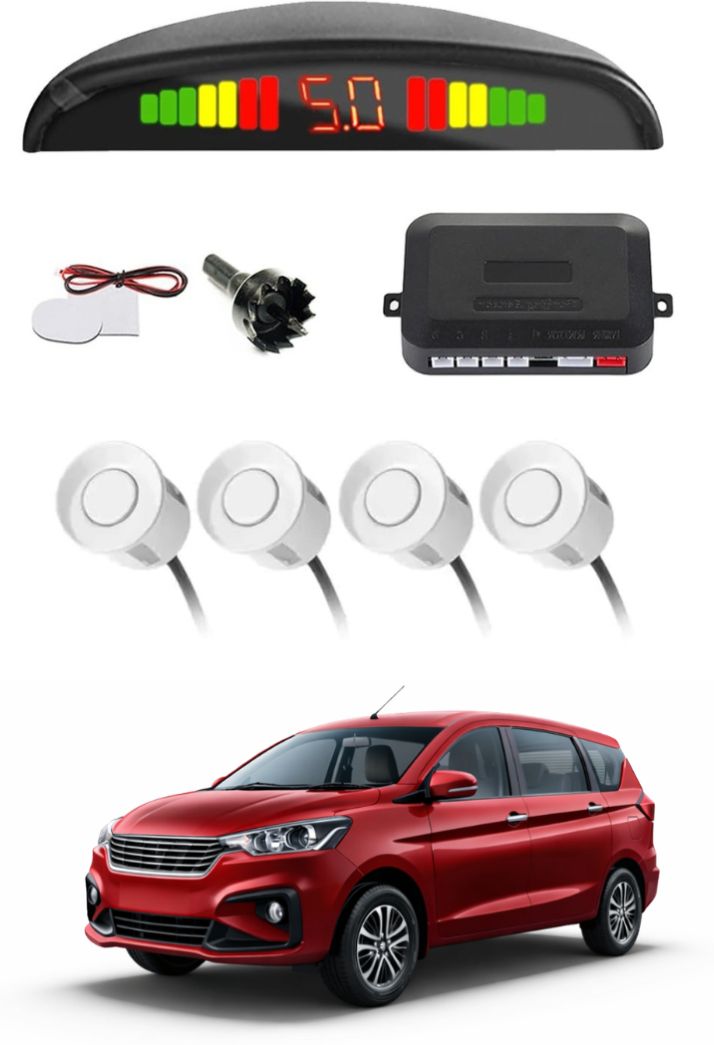 White Car Parking Sensor E08 Car White Parking Reverse Sensors For Maruti Suzuki Ertiga Red Set of 4 Pcs Parking Sensor-image-14