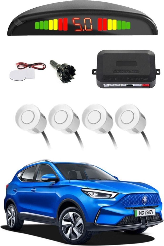 White Car Parking Sensor F148 Car White Parking Reverse Sensors For MG ZS EV Set of 4 Pcs Parking Sensor-image-13