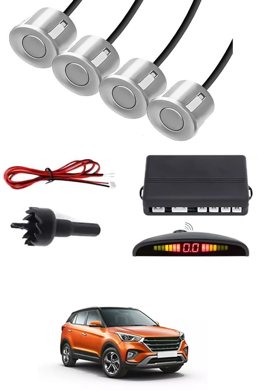 zplus Universal 4 Silver Reverse Parking Sensor With LED Display For Cars-71 Safety of Passengers/Car One Alarm Kit-1126 Parking Sensor-picture-20