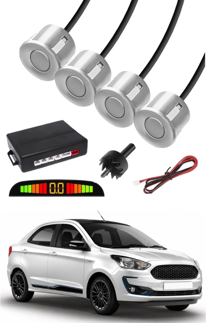 Silver Car Parking Sensor F121 Car Silver Parking Reverse Sensors For Ford Aspire Set of 4 Pcs Parking Sensor-image-6