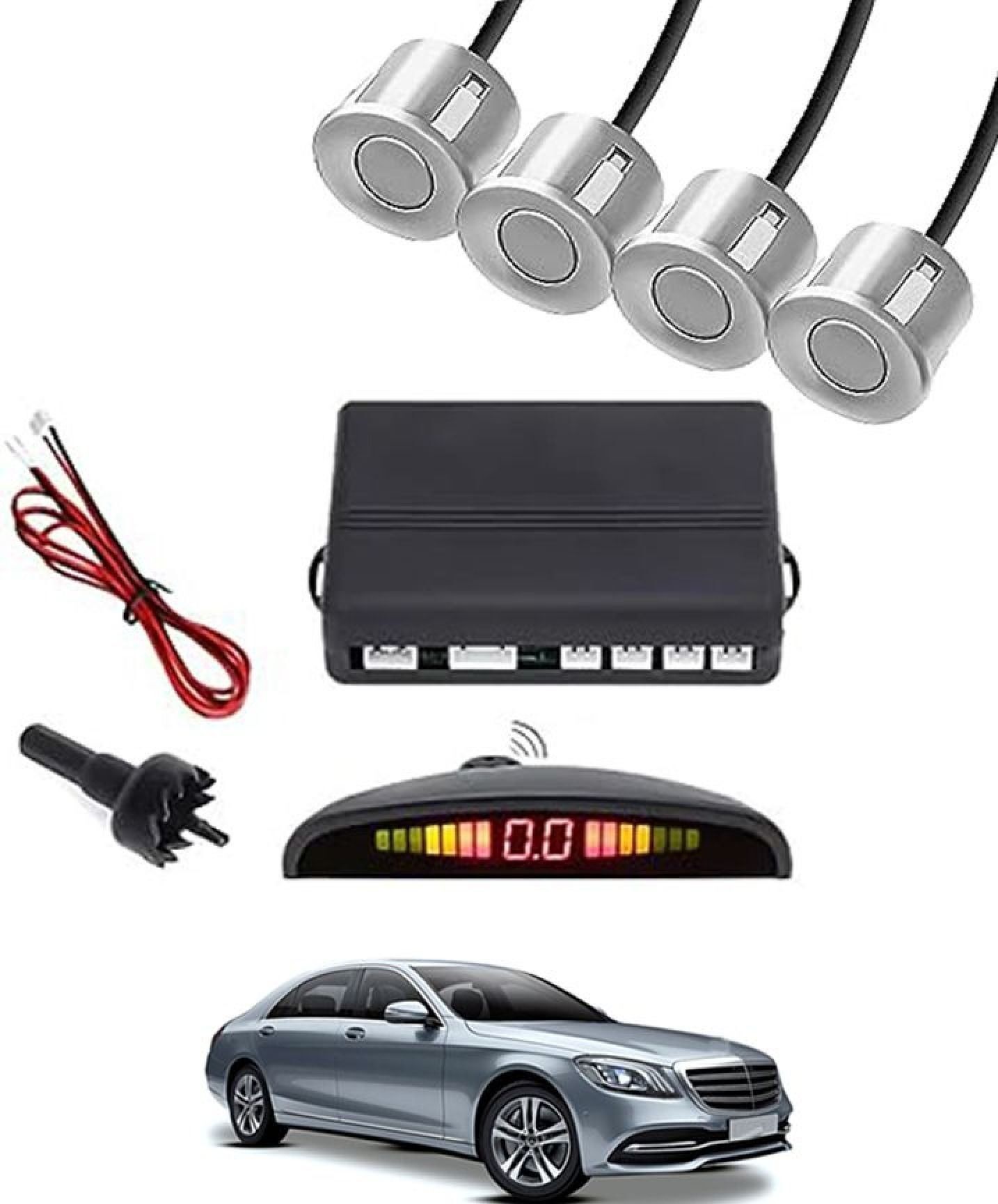 moto Multi Universal 4 Silver Reverse Parking Sensor-A1174 NEW Universal 4 Silver Reverse Parking Sensor-AF25N860 Parking Sensor-picture-21