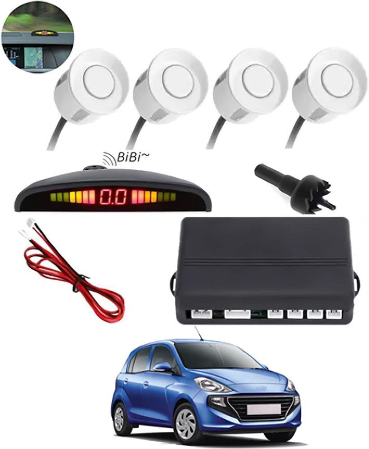 Universal 4 White Reverse Parking Sensor-AF25N553 Universal 4 White Reverse Parking Sensor-AF25N553 Parking Sensor-image-49