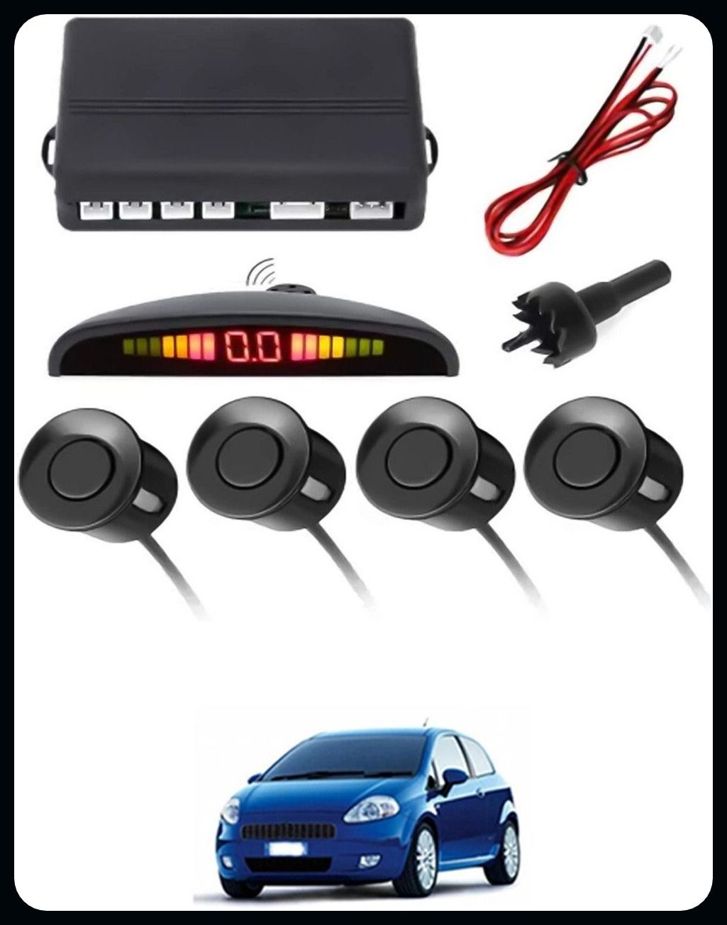 aarsh trading AK- 4 Black Reverse Parking SeAPor-AP25N524 S- 4 Black Reverse Parking Sensor-AP25N524 Parking Sensor-picture-28