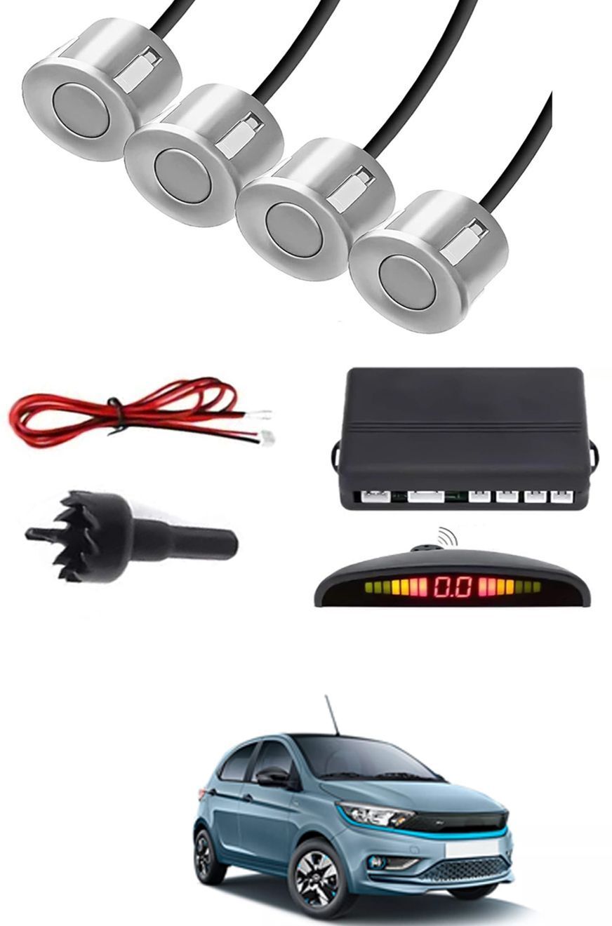 zplus Universal 4 Silver Reverse Parking Sensor With LED Display For Cars-267 Safety of Passengers/Car One Alarm Kit-1291 Parking Sensor-picture-21