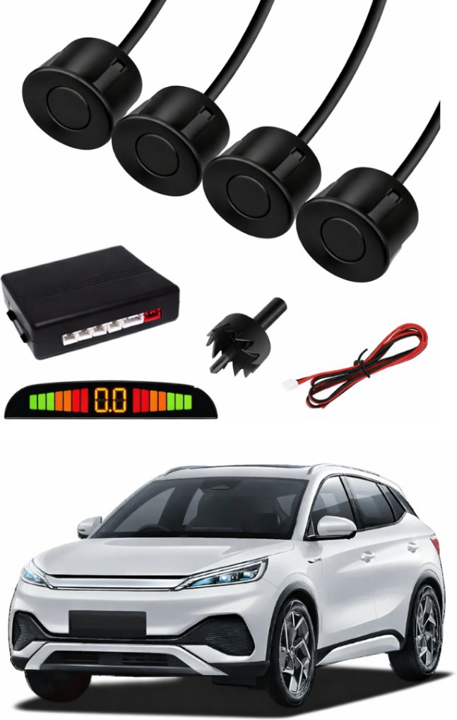 Black Car Parking Sensor E97 Car Black Parking Reverse Sensors For BYD ATTO 3 Set of 4 Pcs Parking Sensor-image-26