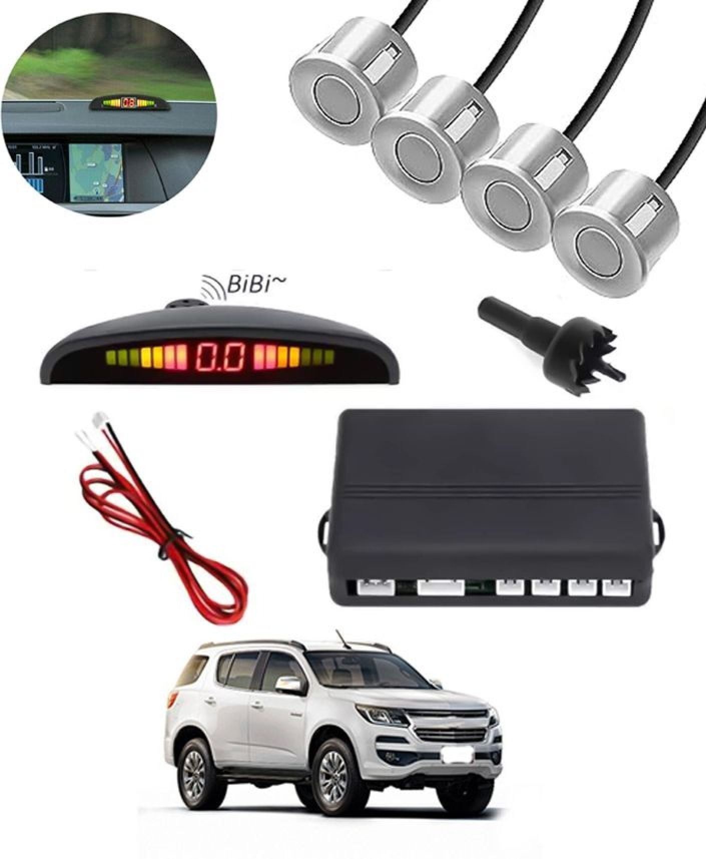 aarsh stores NW_Universal 4 Silver Reverse Parking Sensor-AF25A31 NW_Universal 4 Silver Reverse Parking Sensor-AF25A31 Parking Sensor-picture-21