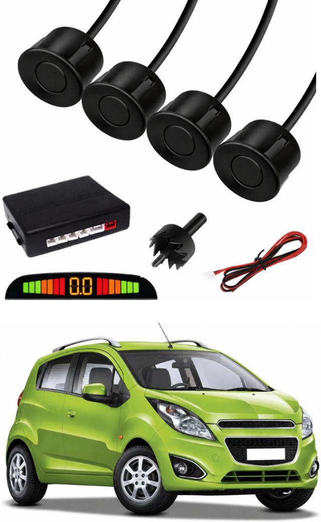 Black Car Parking Sensor F132 Car Black Parking Reverse Sensors For Beat Set of 4 Pcs Parking Sensor-image-11
